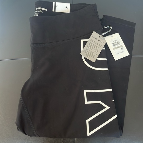 DKNY Sport Black Leggings - Picture 1 of 4